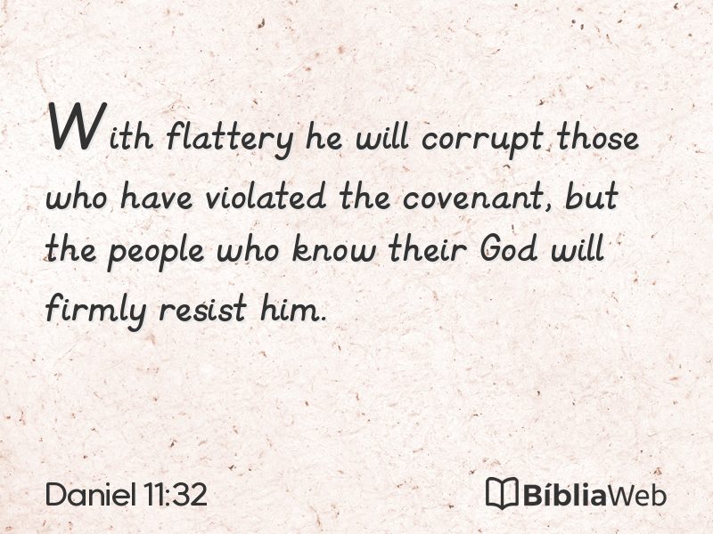Daniel 11:32 em imagem para compartilhar