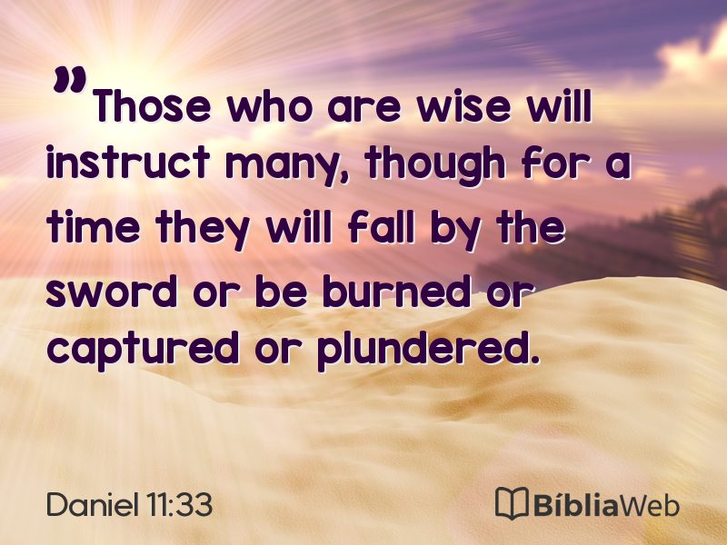 Daniel 11:33 em imagem para compartilhar