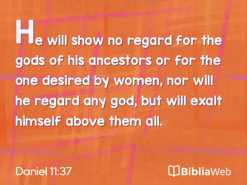 Daniel 11:37 em imagem para compartilhar