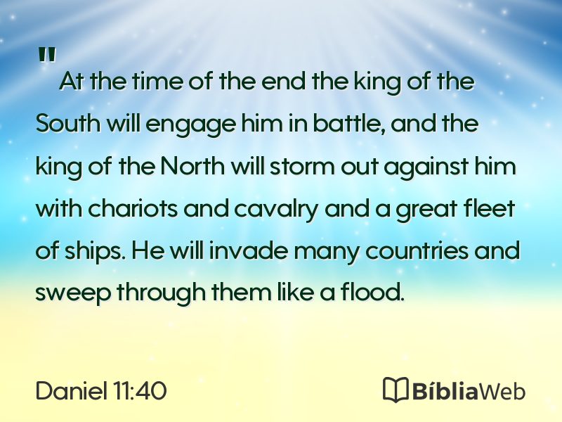 Daniel 11:40 em imagem para compartilhar