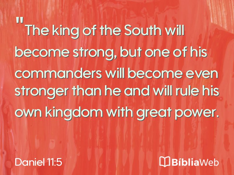 Daniel 11:5 em imagem para compartilhar