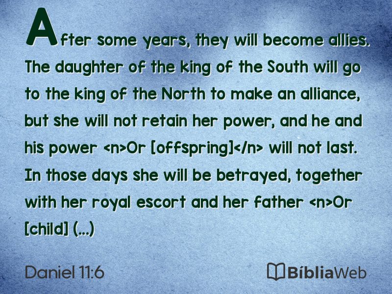 Daniel 11:6 em imagem para compartilhar