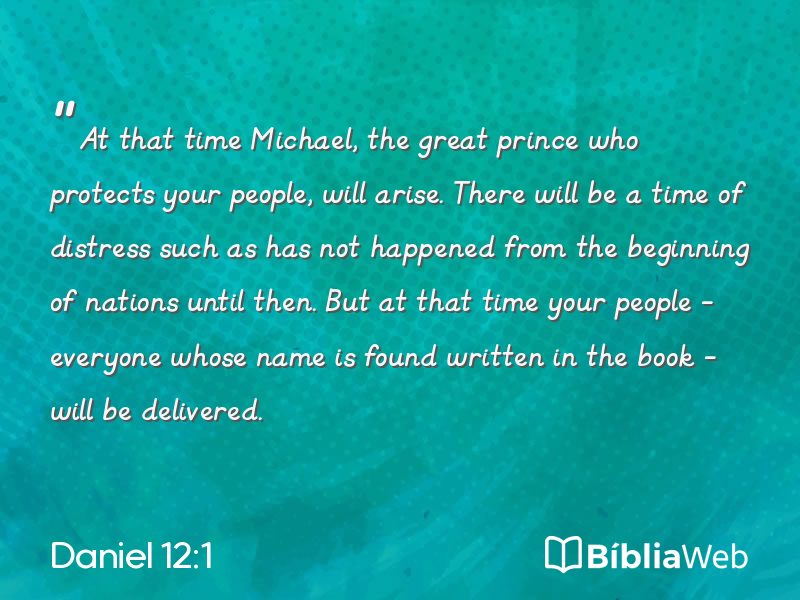 Daniel 12:1 em imagem para compartilhar