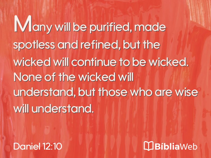 Daniel 12:10 em imagem para compartilhar