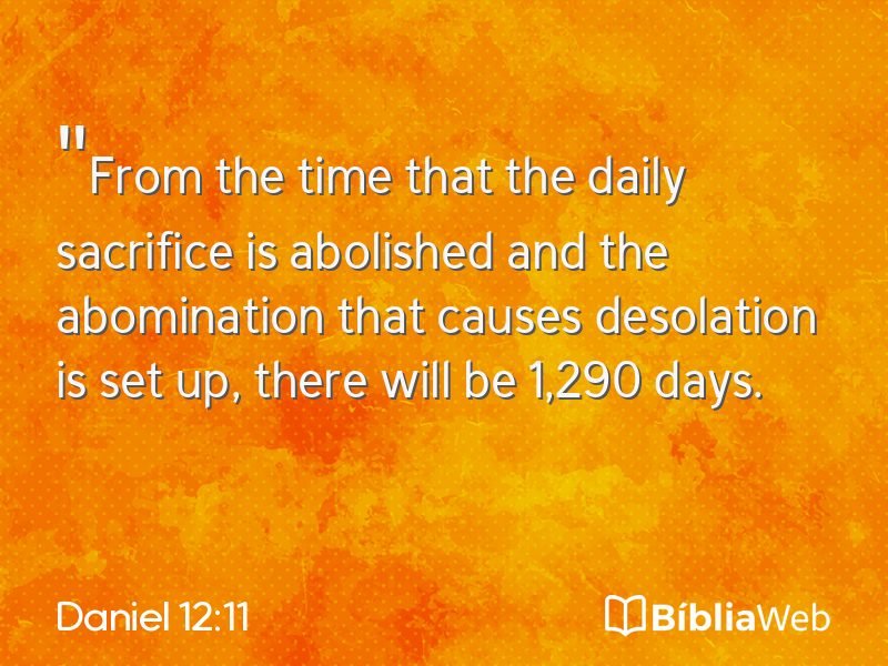 Daniel 12:11 em imagem para compartilhar