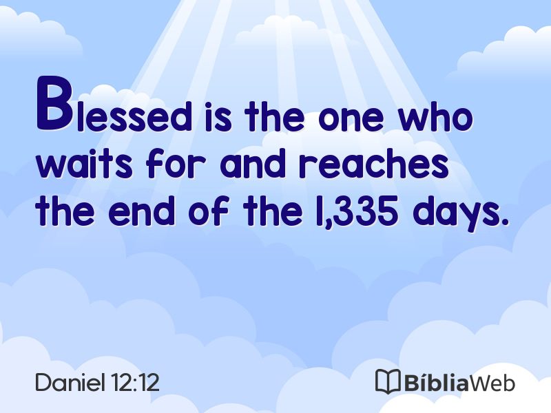 Daniel 12:12 em imagem para compartilhar