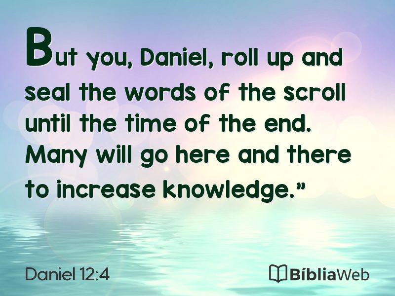Daniel 12:4 em imagem para compartilhar
