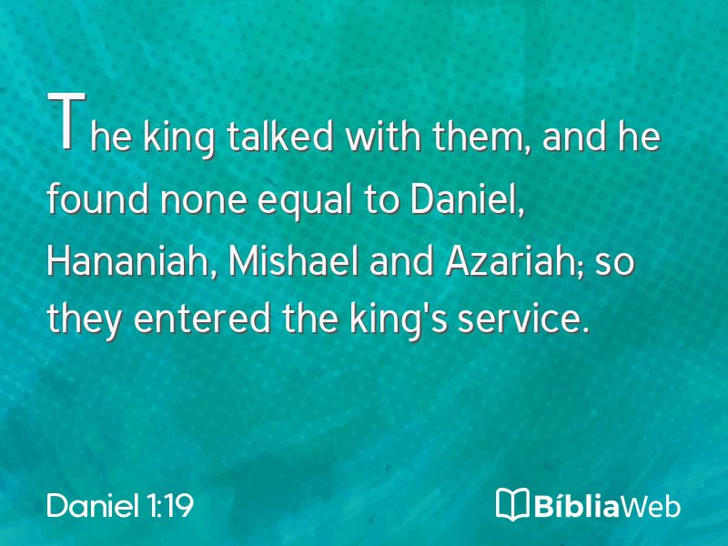 Daniel 1:19 em imagem para compartilhar