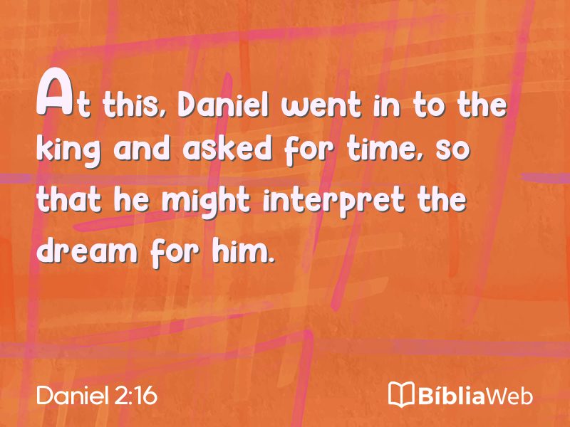 Daniel 2:16 em imagem para compartilhar