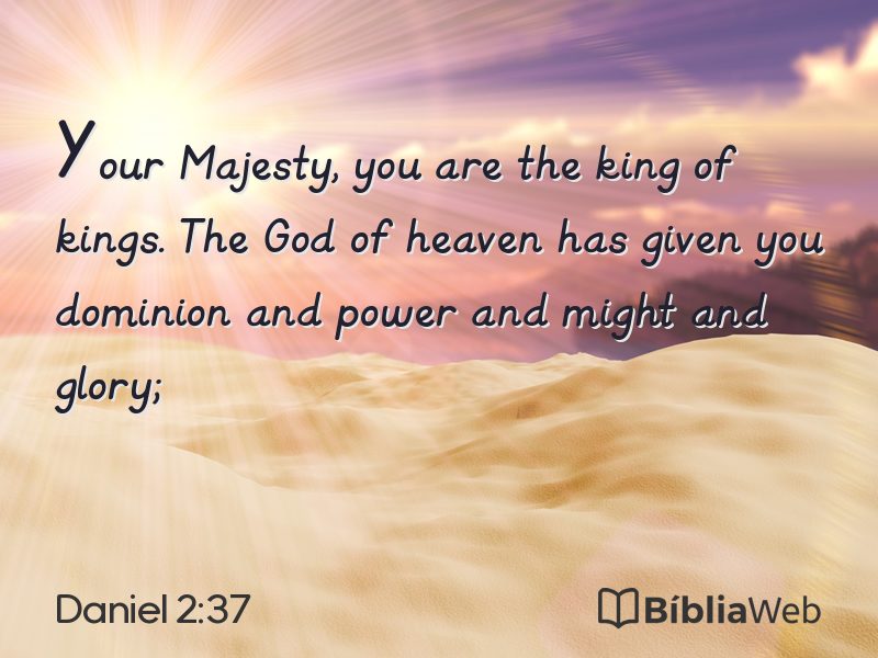 Daniel 2:37 em imagem para compartilhar