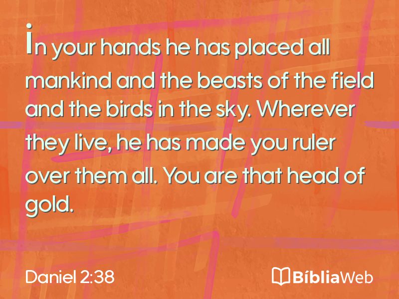 Daniel 2:38 em imagem para compartilhar
