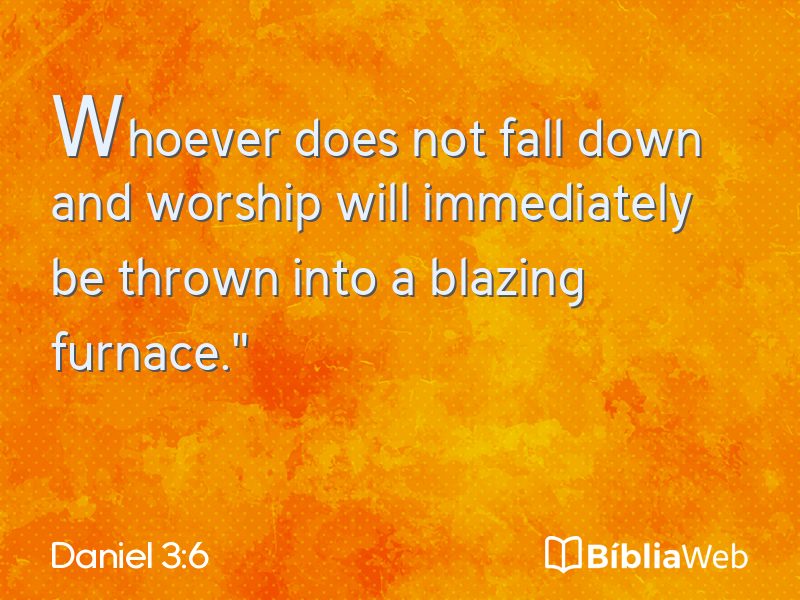 Daniel 3:6 em imagem para compartilhar