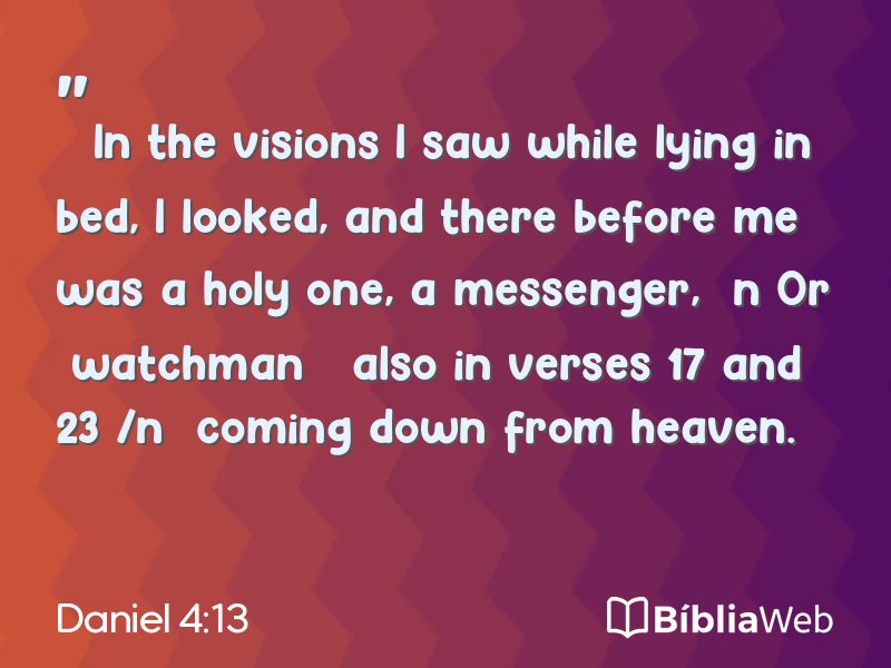 Daniel 4:13 em imagem para compartilhar