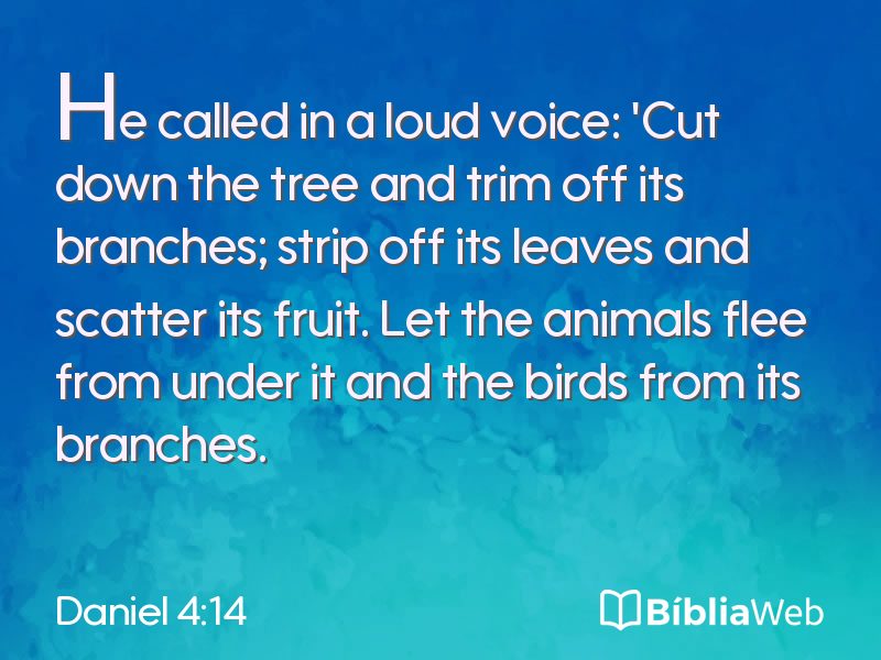 Daniel 4:14 em imagem para compartilhar