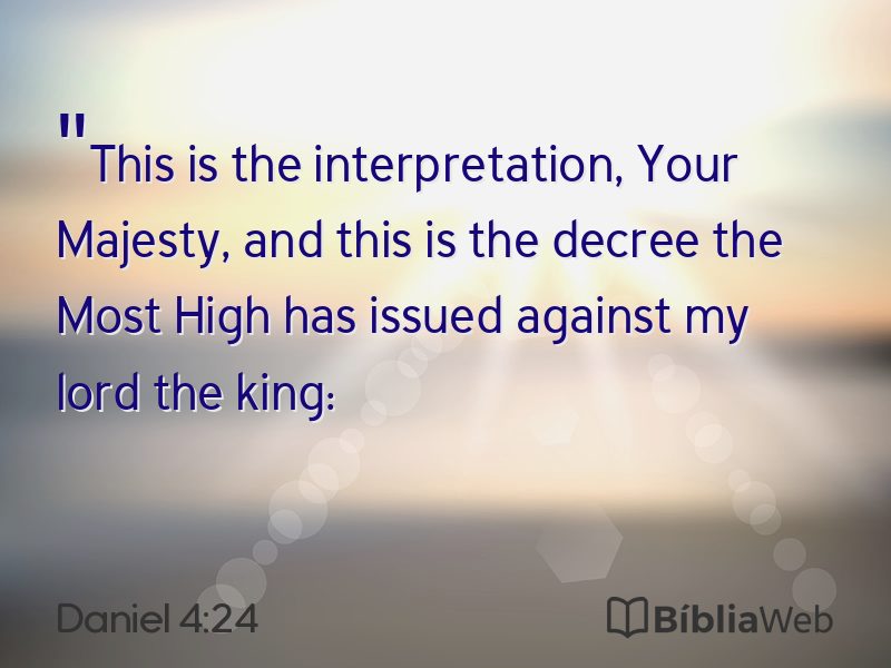 Daniel 4:24 em imagem para compartilhar