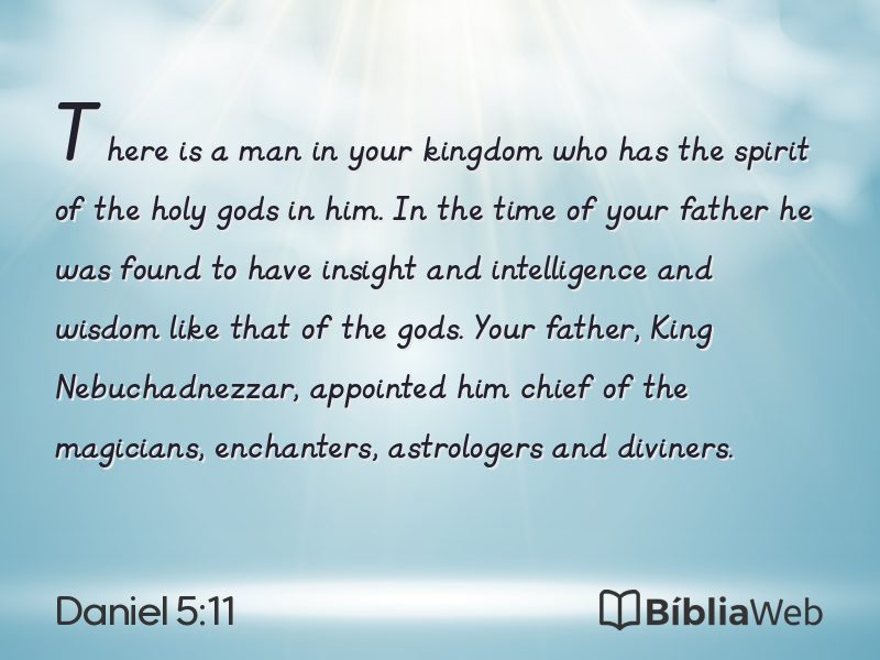 Daniel 5:11 em imagem para compartilhar