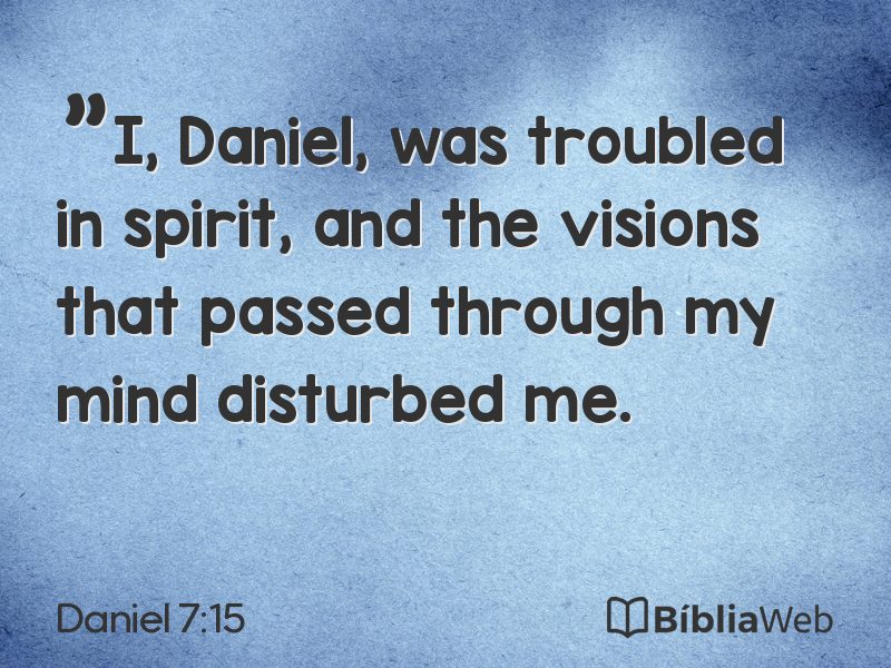 Daniel 7:15 em imagem para compartilhar