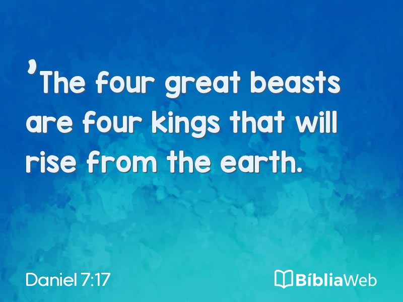 Daniel 7:17 em imagem para compartilhar