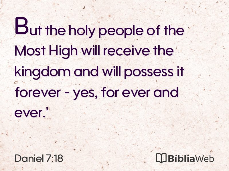 Daniel 7:18 em imagem para compartilhar