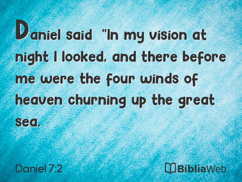Daniel 7:2 em imagem para compartilhar