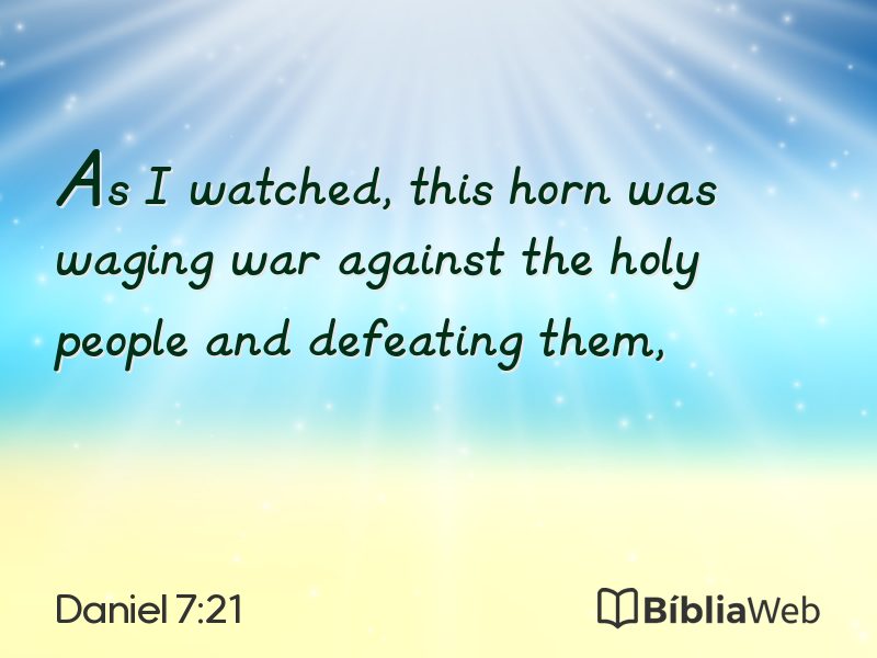 Daniel 7:21 em imagem para compartilhar