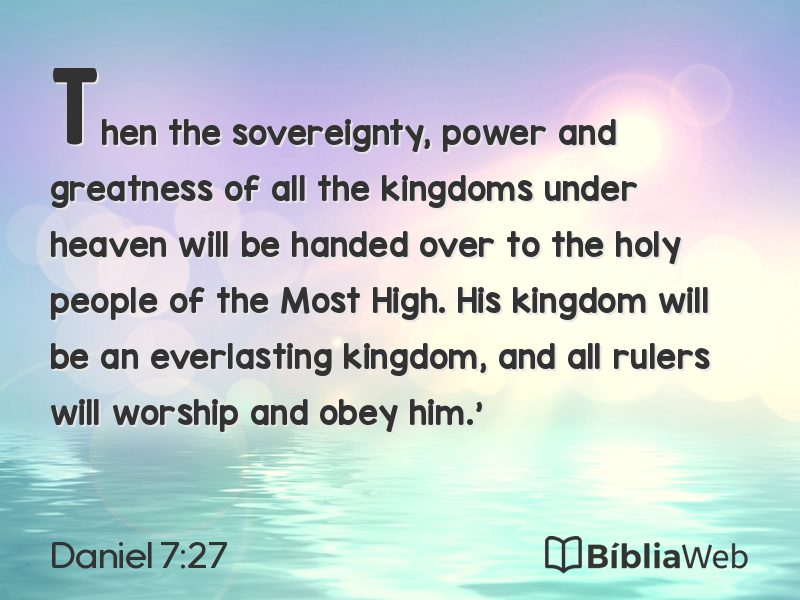Daniel 7:27 em imagem para compartilhar