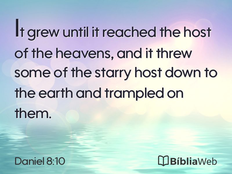 Daniel 8:10 em imagem para compartilhar