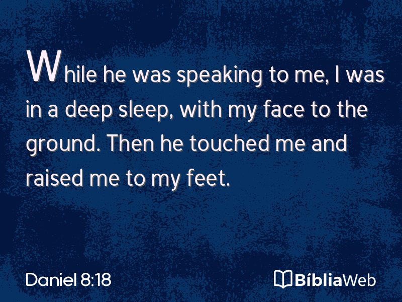 Daniel 8:18 em imagem para compartilhar