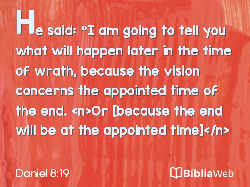 Daniel 8:19 em imagem para compartilhar