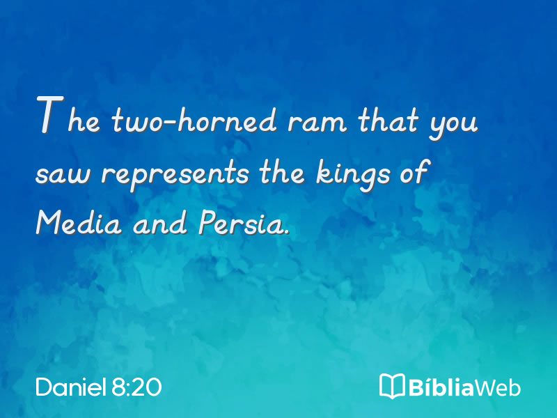 Daniel 8:20 em imagem para compartilhar