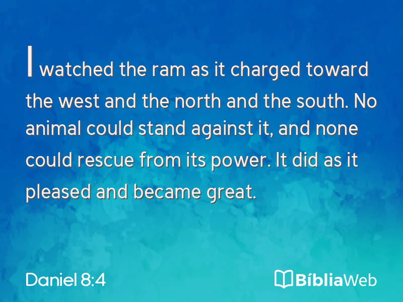Daniel 8:4 em imagem para compartilhar