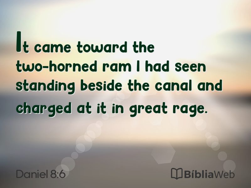 Daniel 8:6 em imagem para compartilhar