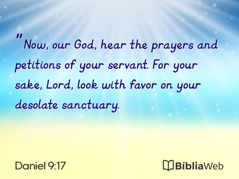 Daniel 9:17 em imagem para compartilhar