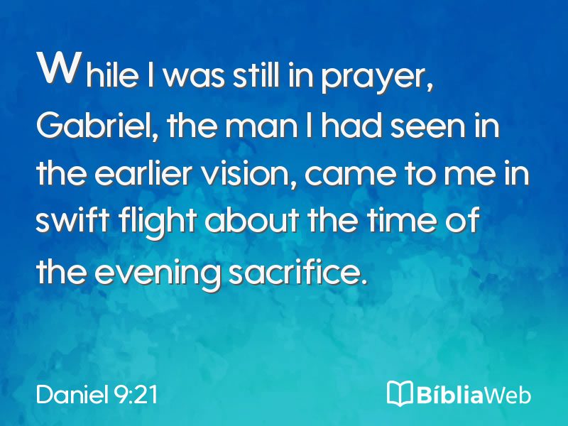 Daniel 9:21 em imagem para compartilhar