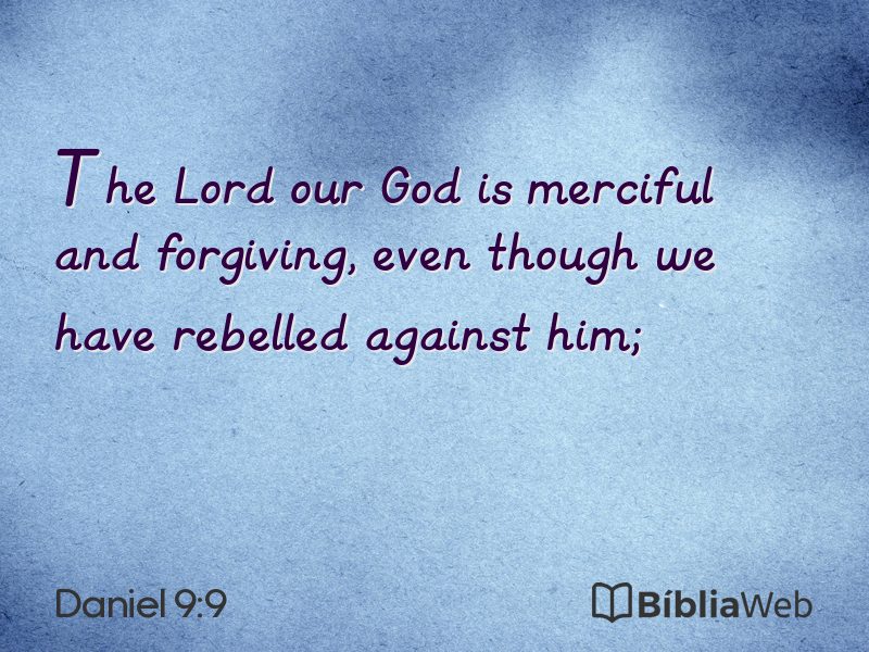 Daniel 9:9 em imagem para compartilhar