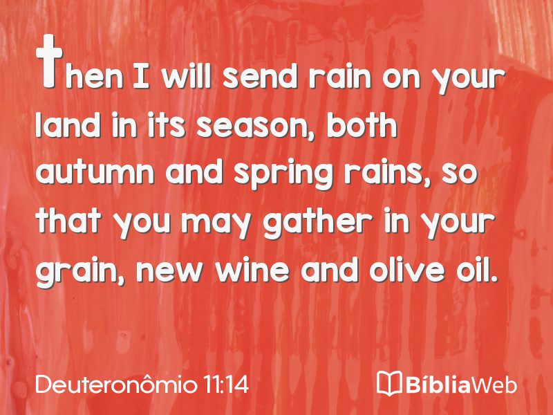 Deuteronômio 11:14 em imagem para compartilhar