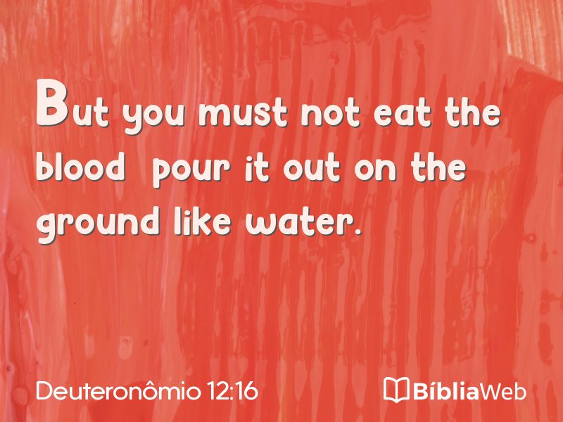 Deuteronômio 12:16 em imagem para compartilhar