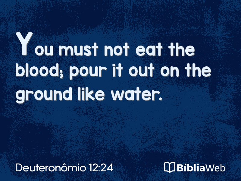 Deuteronômio 12:24 em imagem para compartilhar