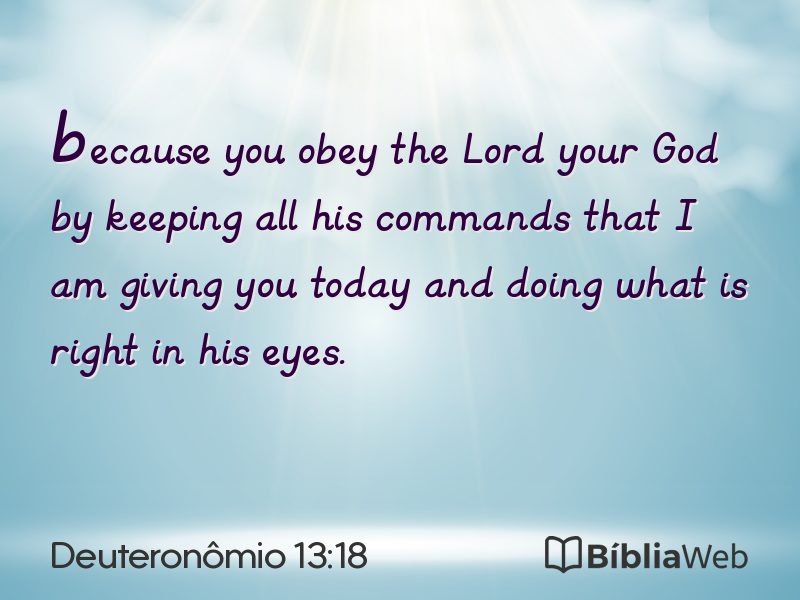 Deuteronômio 13:18 em imagem para compartilhar