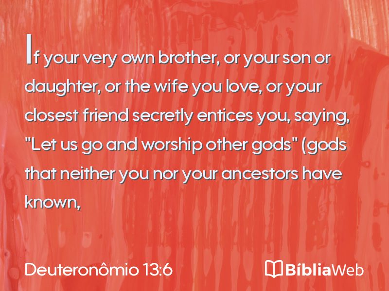 Deuteronômio 13:6 em imagem para compartilhar
