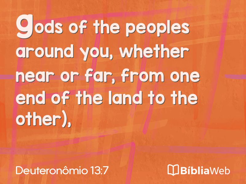 Deuteronômio 13:7 em imagem para compartilhar