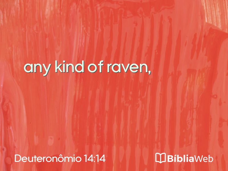 Deuteronômio 14:14 em imagem para compartilhar