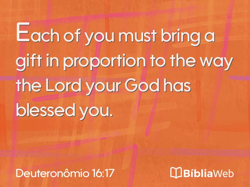 Deuteronômio 16:17 em imagem para compartilhar