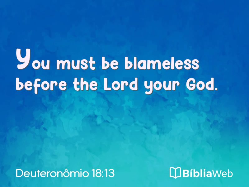 Deuteronômio 18:13 em imagem para compartilhar