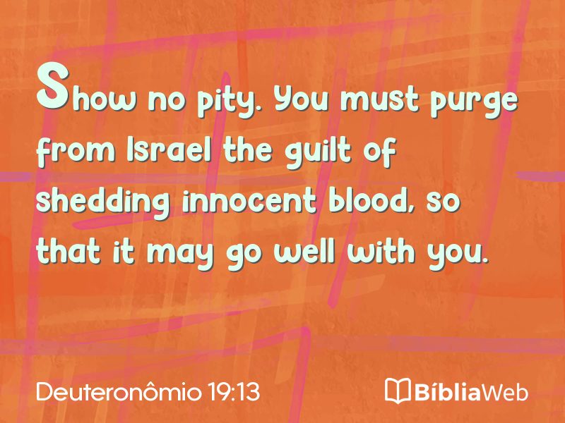 Deuteronômio 19:13 em imagem para compartilhar