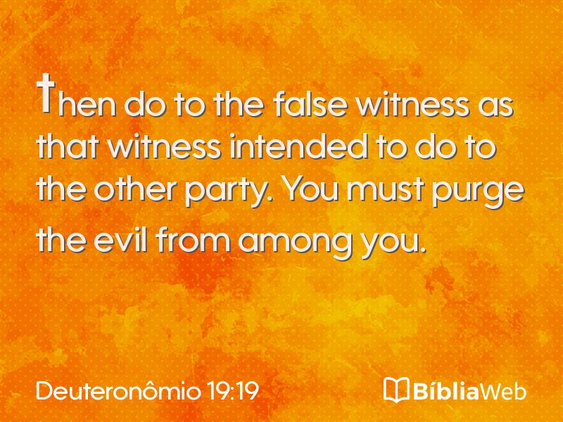 Deuteronômio 19:19 em imagem para compartilhar