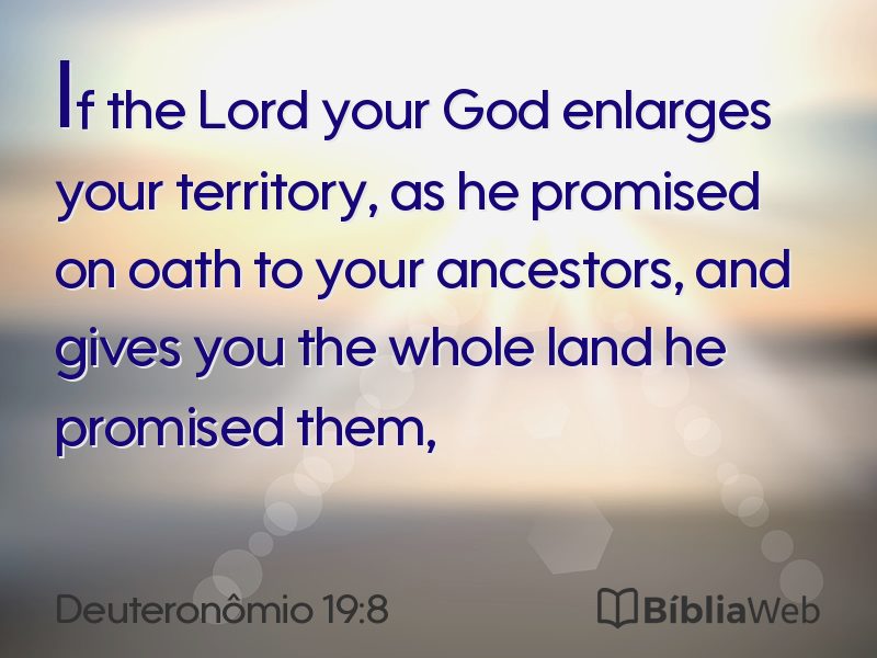 Deuteronômio 19:8 em imagem para compartilhar