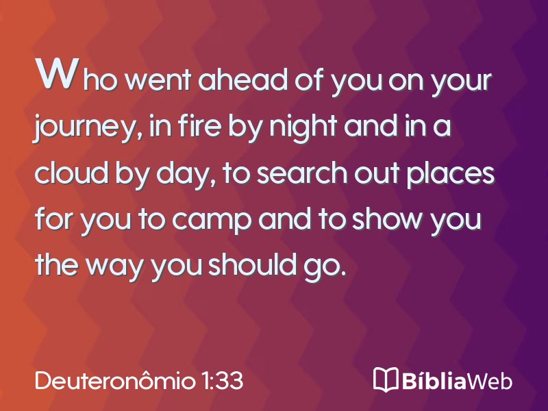 Deuteronômio 1:33 em imagem para compartilhar