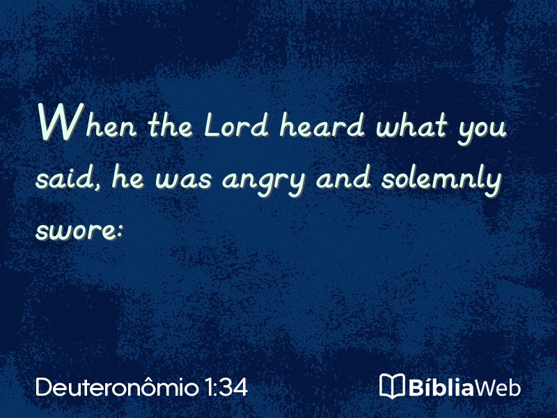 Deuteronômio 1:34 em imagem para compartilhar