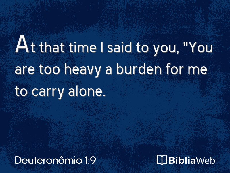 Deuteronômio 1:9 em imagem para compartilhar